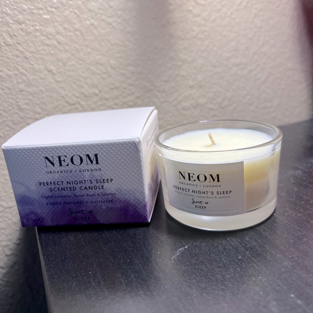 NEOM Perfect Night’s Sleep Scented Candle 75g / 2.6oz lavender sweet basil jasmi
